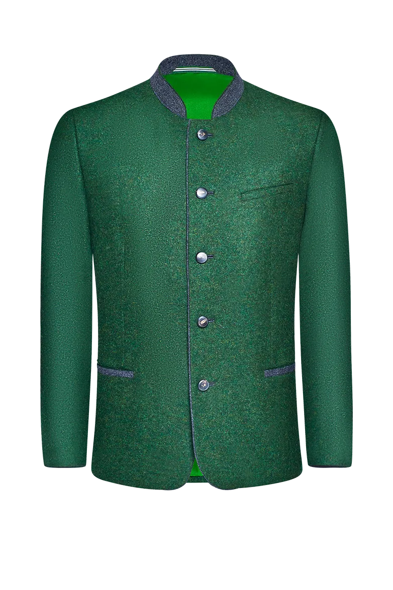 g-ssl-allroundjacke-herren-wolljacke-gr-n-mit-stehkragen image 1