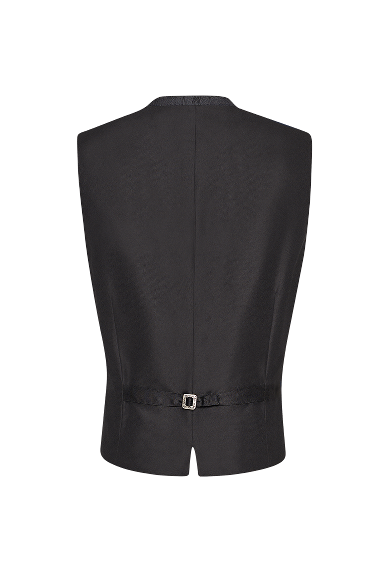 g-ssl-gilet-anziehungspunkt-seidenjacquard-grau-schwarz-herren image 2