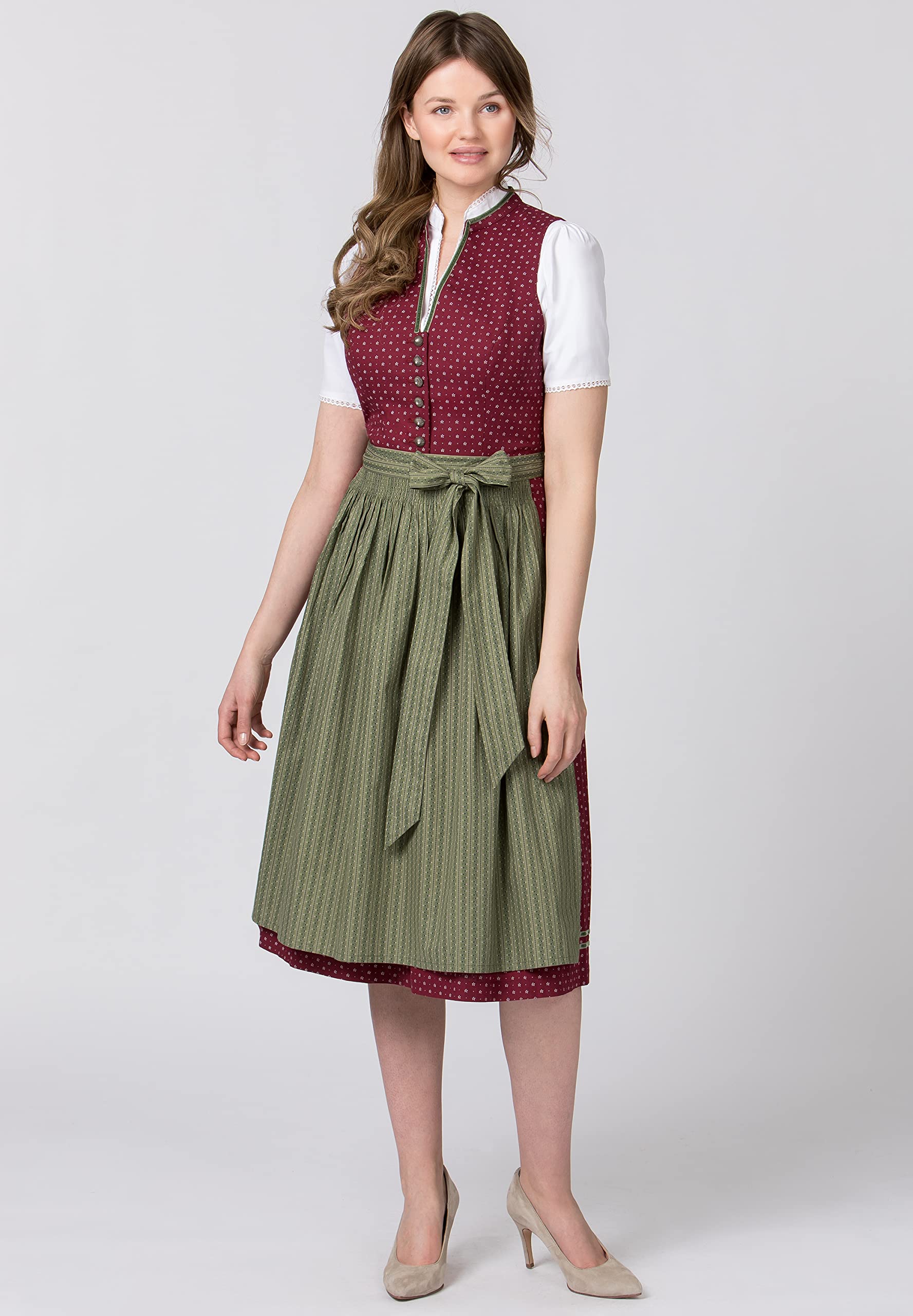 stockerpoint-bella-midi-dirndl-bordeaux-blumendruck-1er-pack image 2