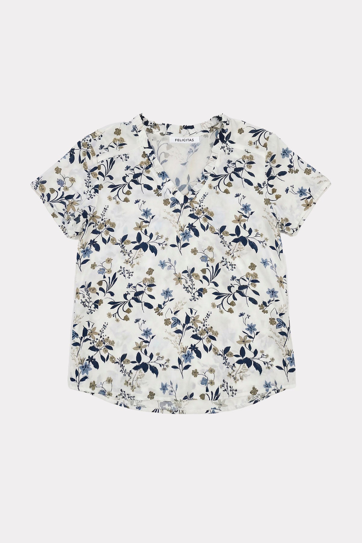 felicitas-bernadette-damen-kurzarm-bluse-mit-r-schen image 4