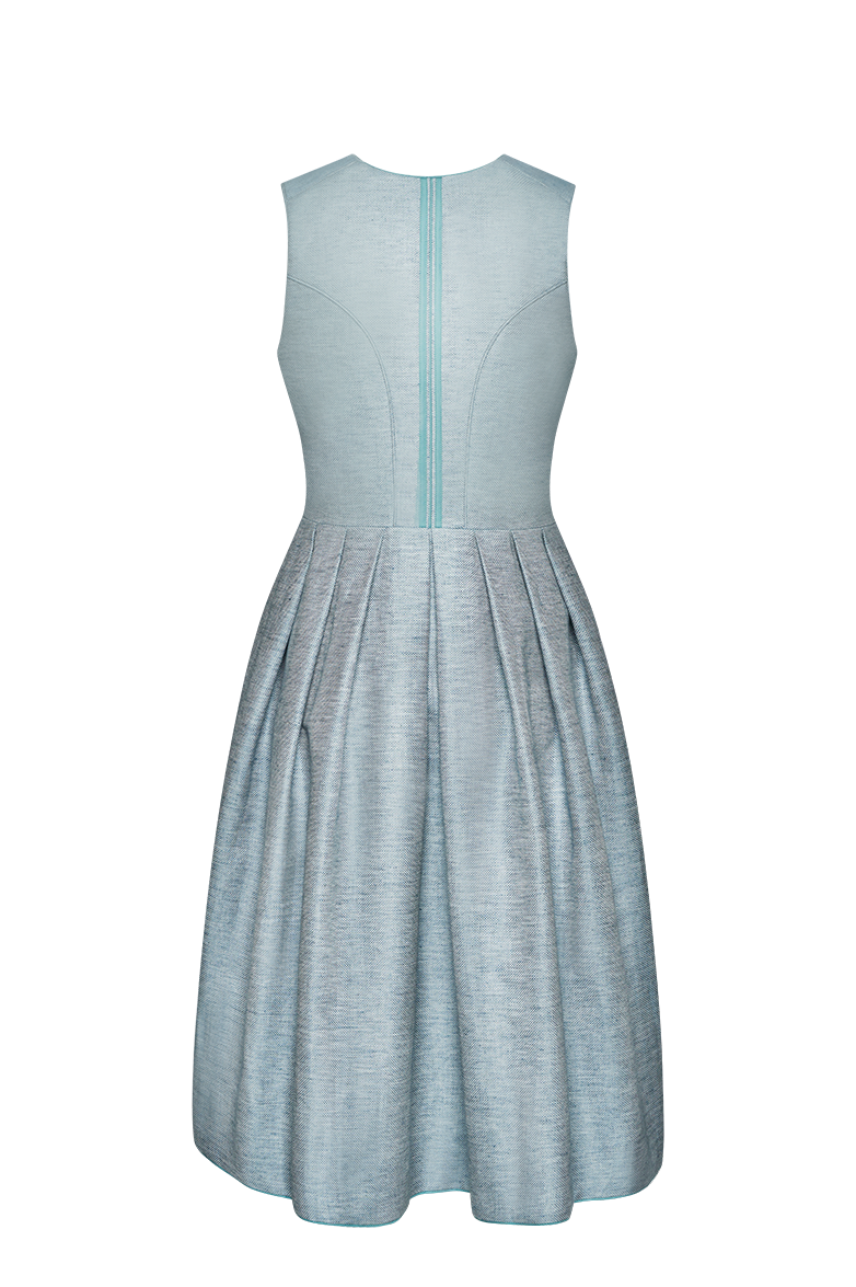 g-ssl-jacquard-dirndl-baumwolle-leinen-blau-70-cm-damen image 2