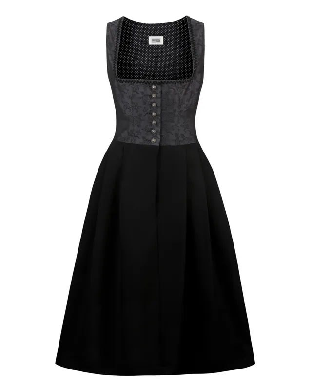stockerpoint-dirndl-dakota-midi-schwarz-ohne-sch-rze image 1