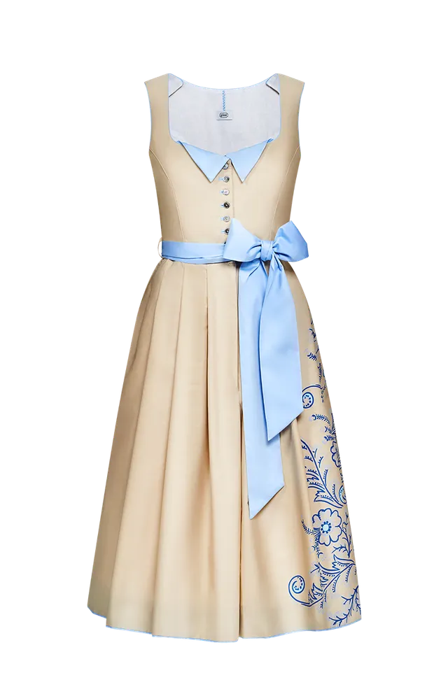 g-ssl-dirndl-kleid-damen-aus-baumwolle-mit-modelmuster-und-hexenstich image 1