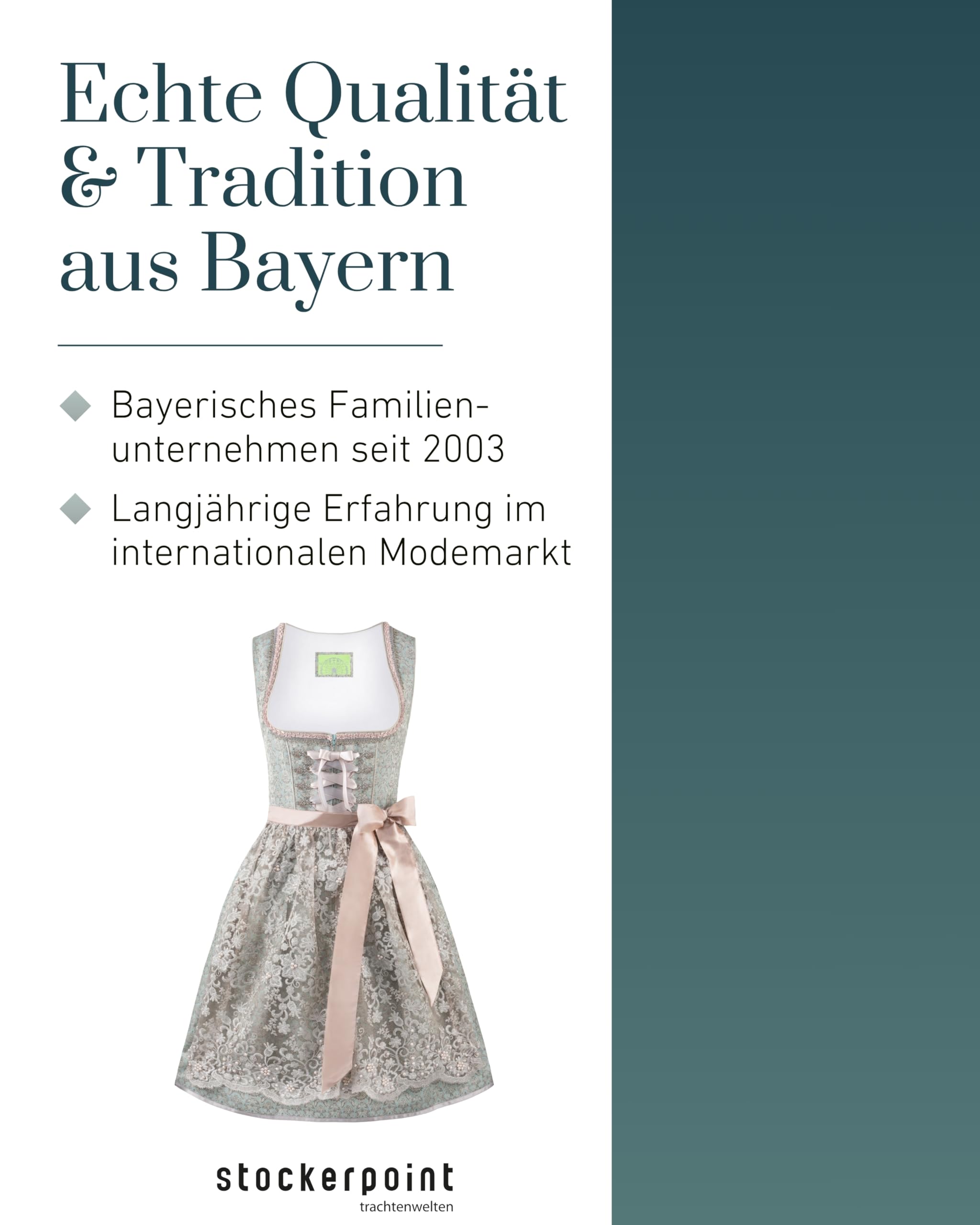 stockerpoint-shila-damen-dirndl-mint-jacquard-mit-spitzensch-rze image 7