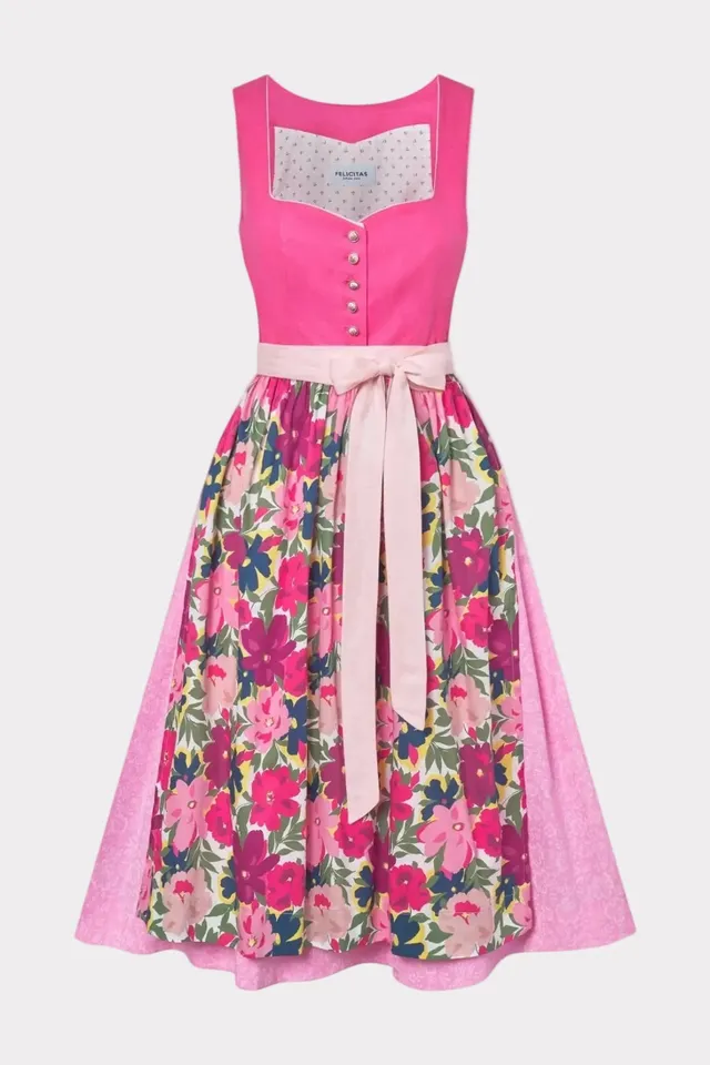 felicitas-dirndl-d-rte-damen-dirndl-floral-mit-sch-rze-sally image 1