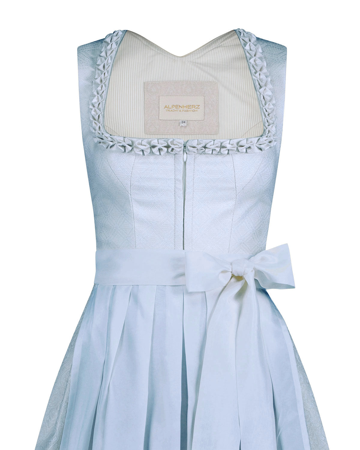 alpenherz-dirndl-belinda-mit-froschm-ulchen-in-hellblau image 2