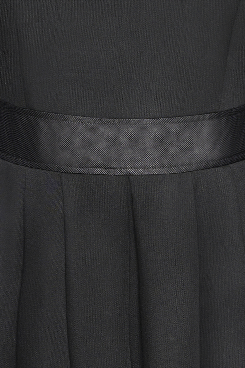g-ssl-kerbschnitz-kleid-aus-woll-satin-3-4-arm-grau-schwarz image 4