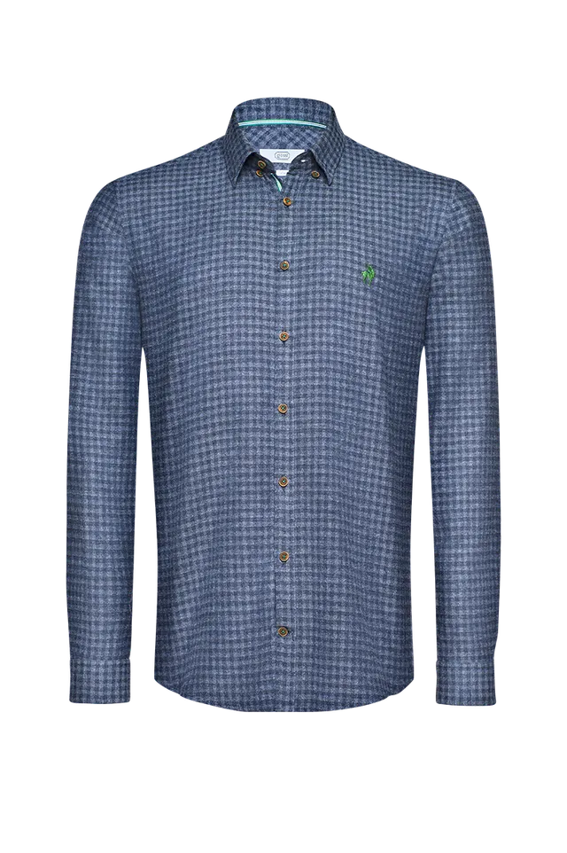 g-ssl-herren-hemd-flanell-schmale-silhouette-grau-schwarz-hornkn-pfe image 1