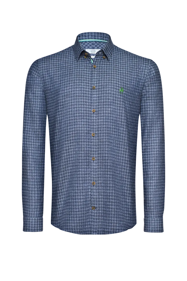 g-ssl-herren-hemd-flanell-schmale-silhouette-grau-schwarz-hornkn-pfe image 1