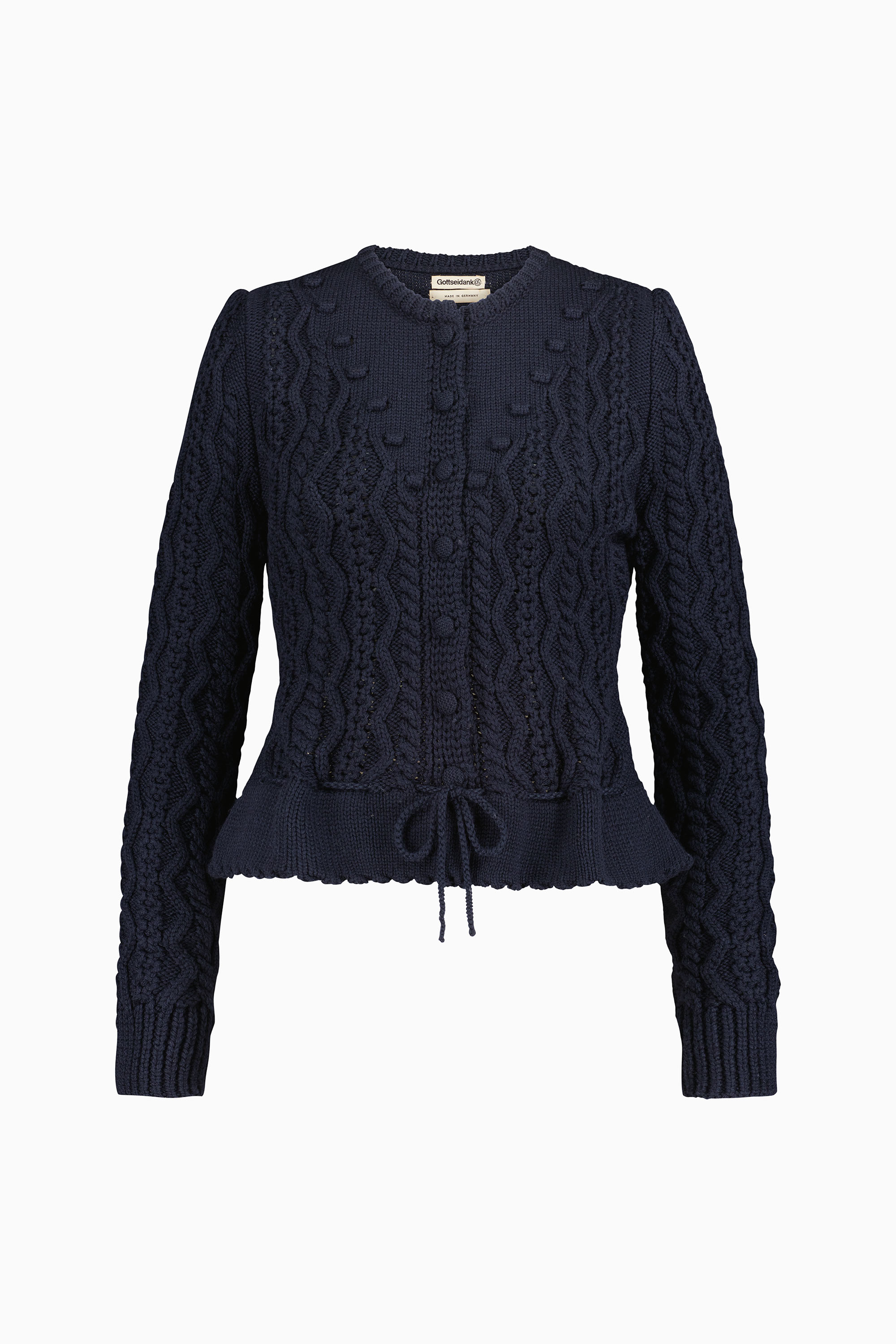 gottseidank-lene-damenstrickjacke-jacke-mit-zopfmuster image 1