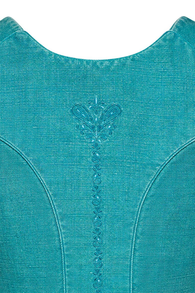g-ssl-stickerei-dirndl-blau-70cm-aus-bauernleinen image 7