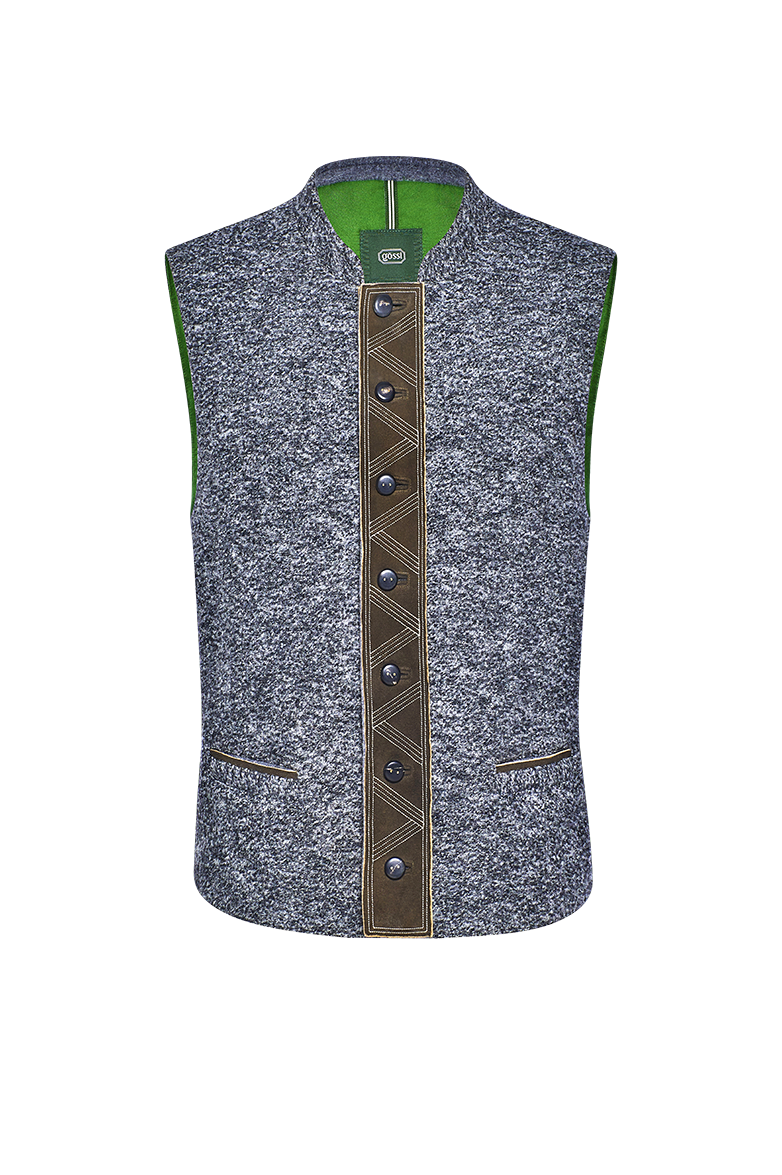 g-ssl-gilet-aus-walk-und-leder-herren-grau-hirschleder image 1