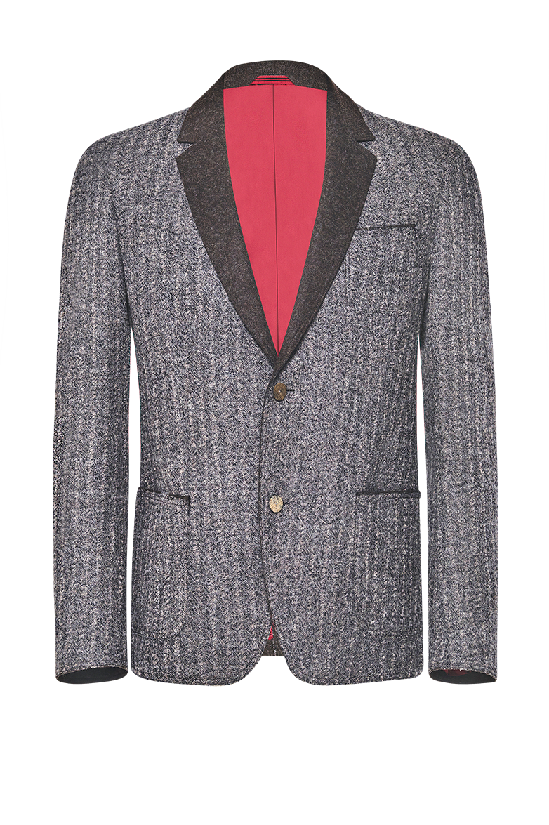 g-ssl-jacke-mann-von-welt-braun-schurwolle-fischgrat-sakko image 1