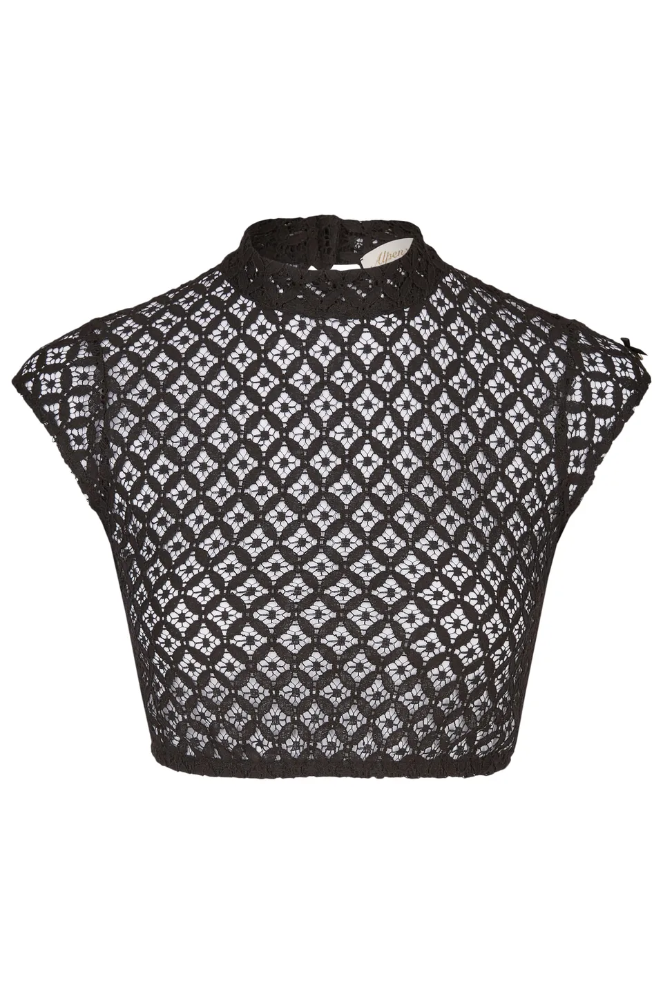 alpenherz-bluse-laila-kurzarm-schwarz-spitze-dirndlbluse image 1