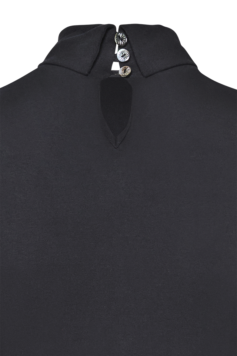 g-ssl-raffiniert-rollkragenpullover-damen-baumwolle-grau-schwarz image 4