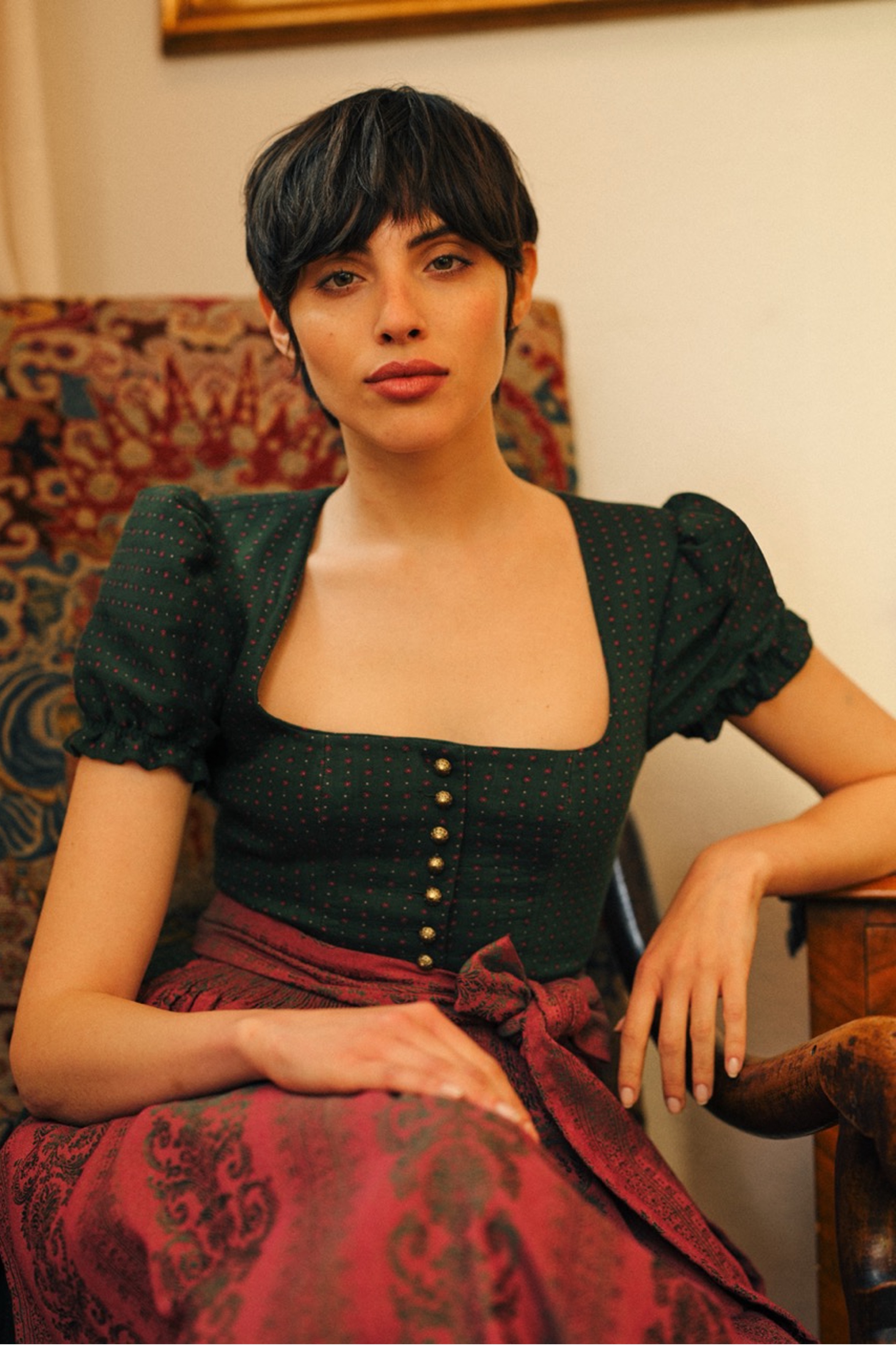 gottseidank-elodie-dirndl-gerader-ausschnitt-puffarm image 2