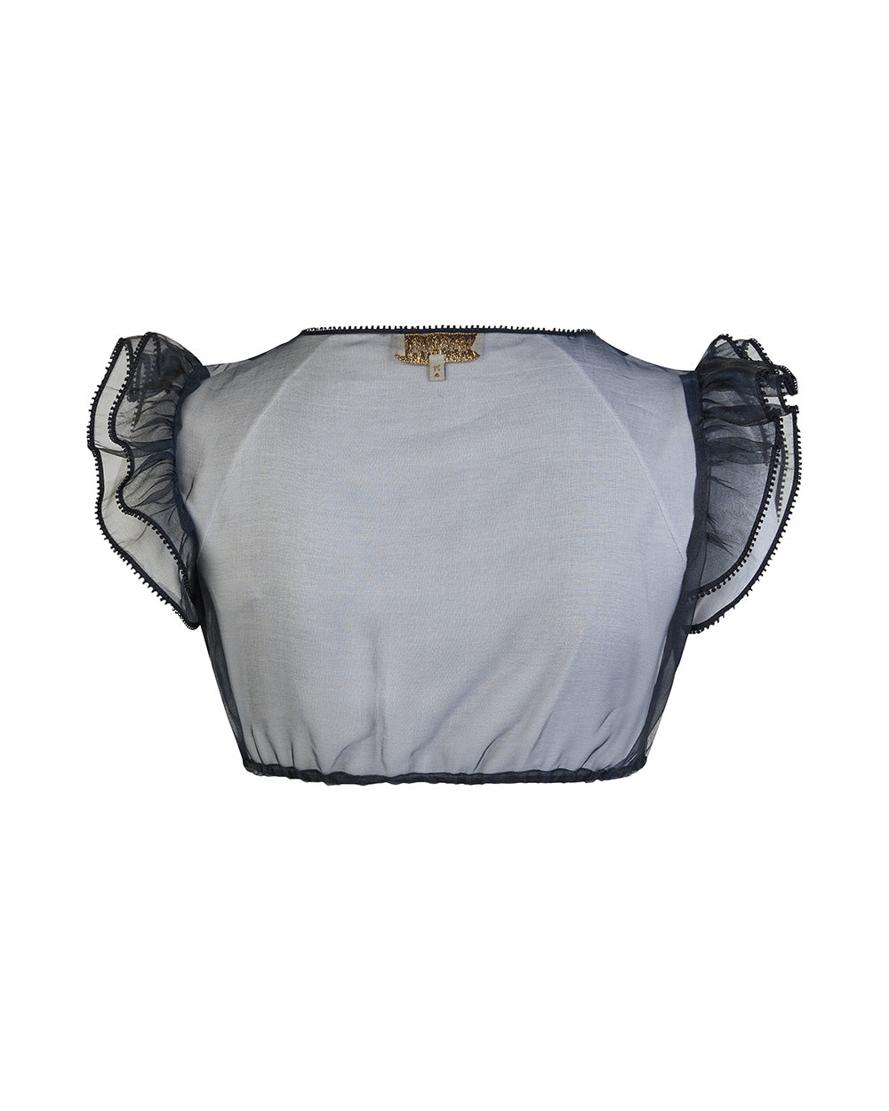 alpenherz-dirndlbluse-sarah-chiffon-v-ausschnitt-dunkelblau image 6