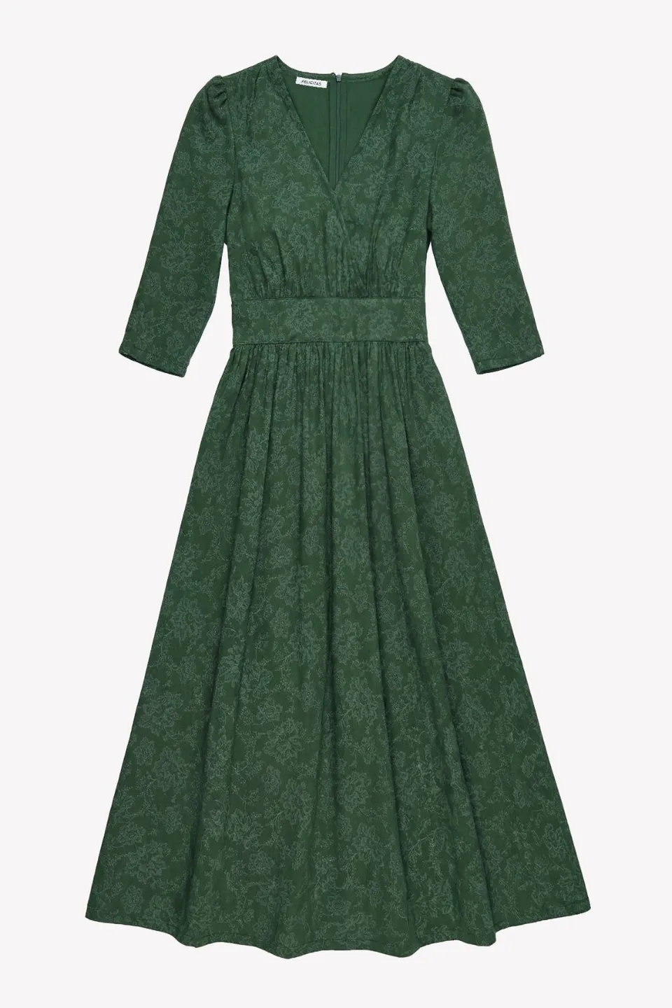 felicitas-kleid-kathena-damen-maxikleid-baumwolle-3-4-rmel image 1