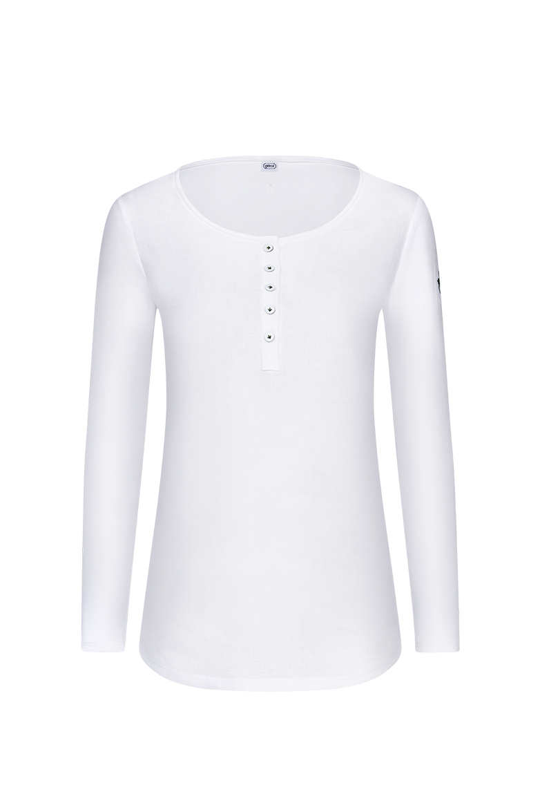 g-ssl-shirt-mit-gams-leinen-shirt-wei-mit-stickerei image 1