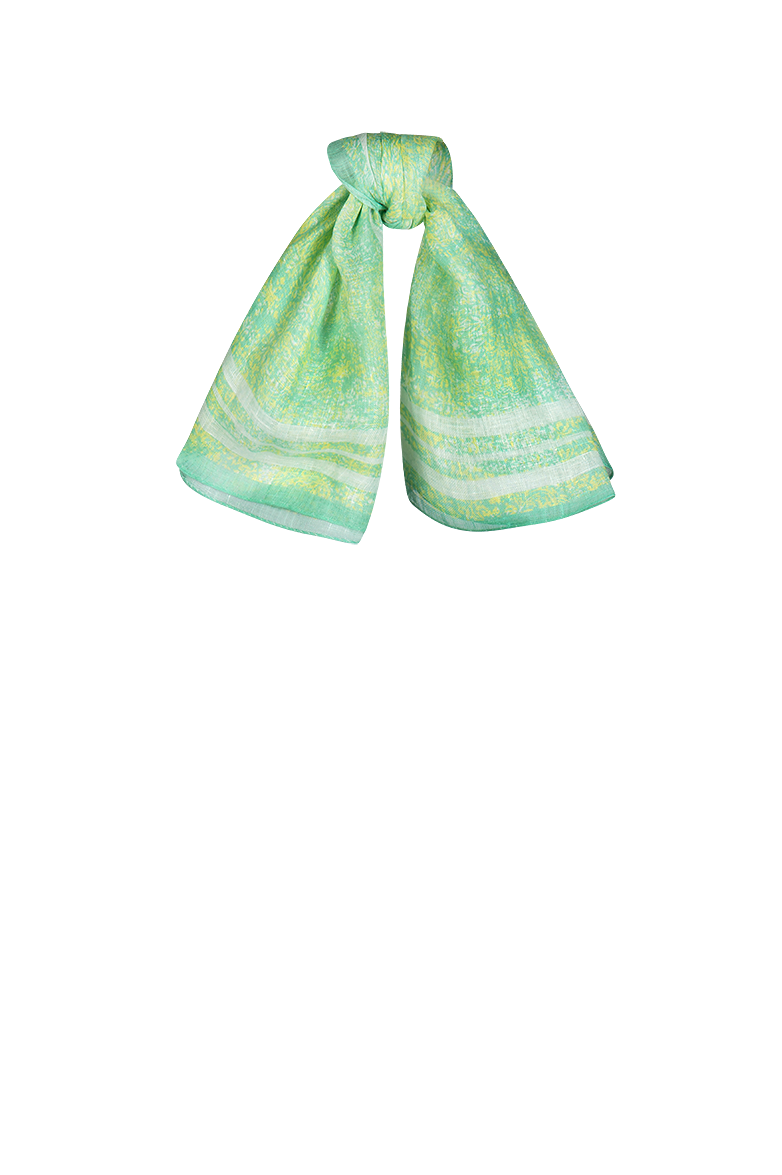 g-ssl-bandana-tuch-leinen-blau-damen-halstuch-mit-ornament image 1