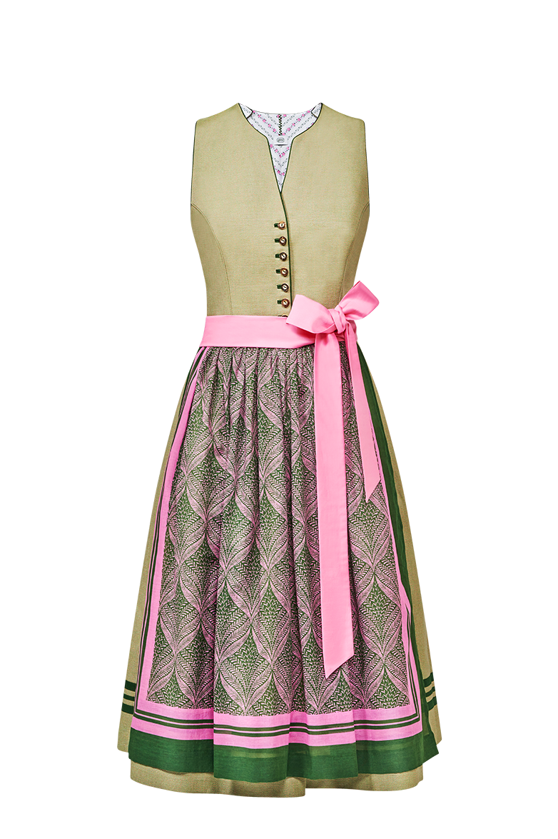 g-ssl-j-gerleinen-dirndl-70-cm-hochgeschlossen-mit-hornkn-pfen image 3