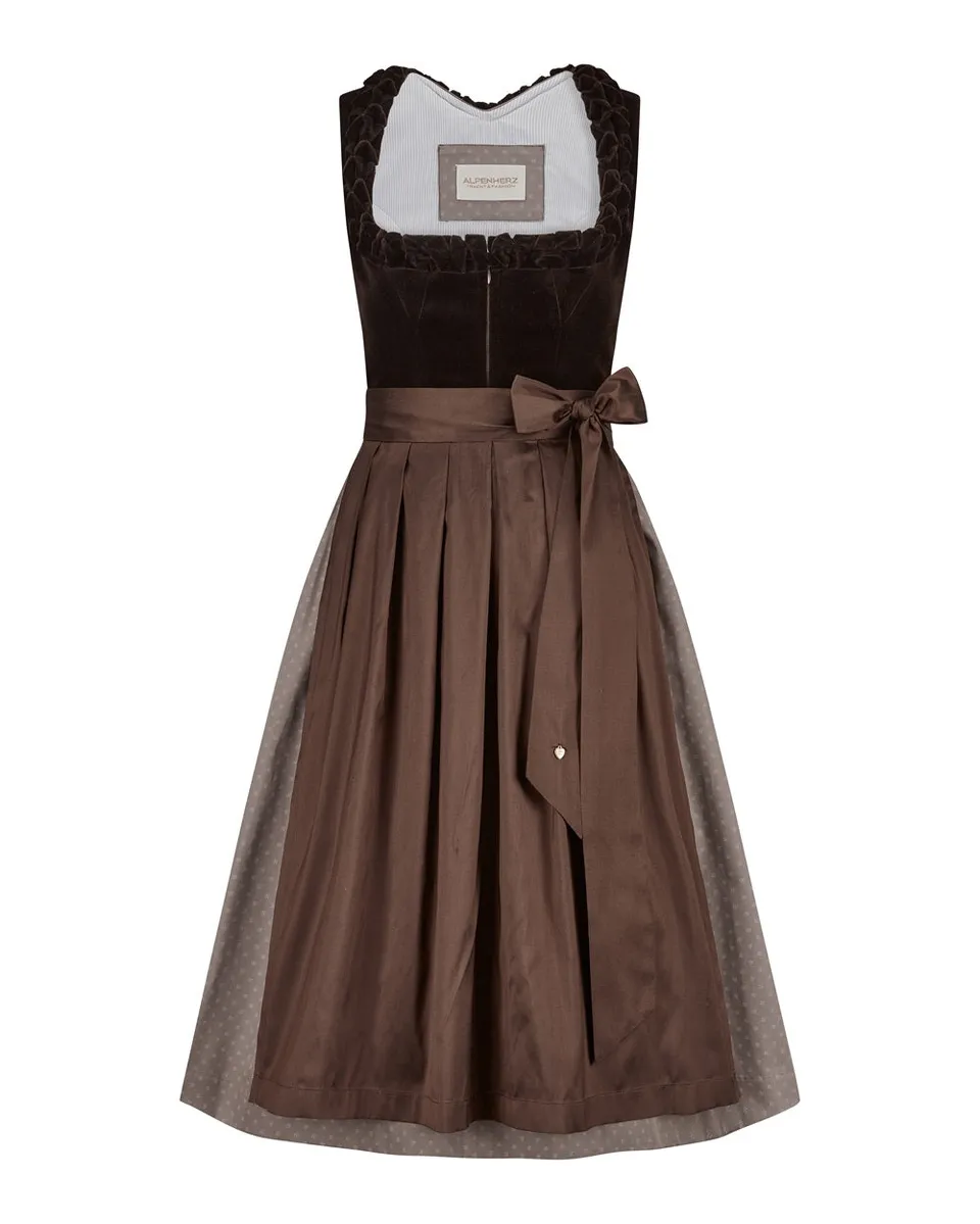 alpenherz-dirndl-josephine-espresso-martini-mit-seidensch-rze image 1