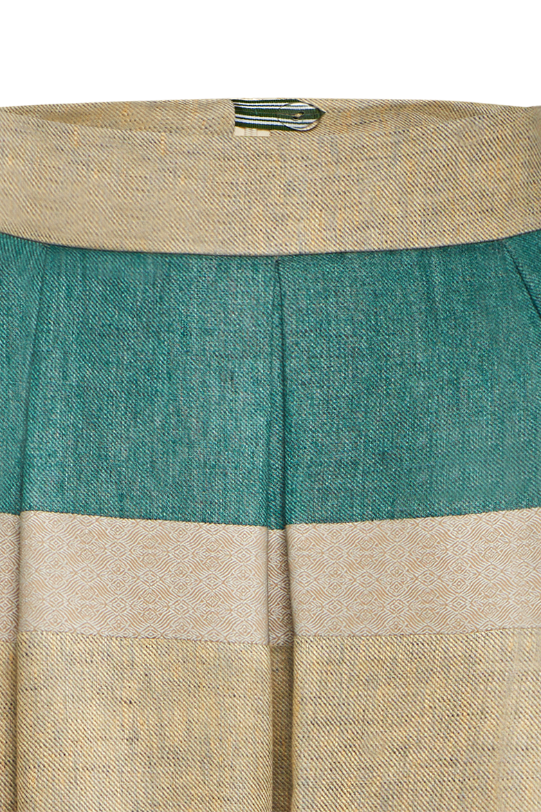g-ssl-ausgestellter-bahnenrock-leinen-jacquard image 3