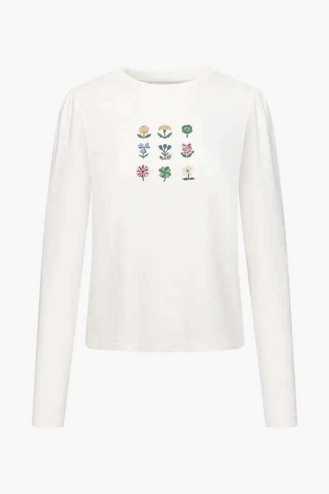 felicitas-lore-damen-longshirt-viskose-blumenstickerei image 1