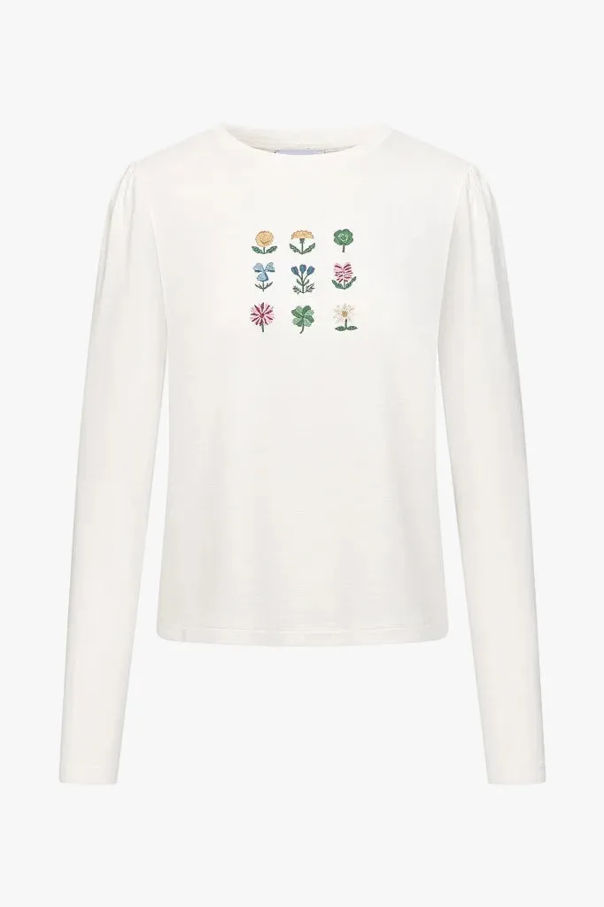 felicitas-lore-damen-longshirt-viskose-blumenstickerei image 1