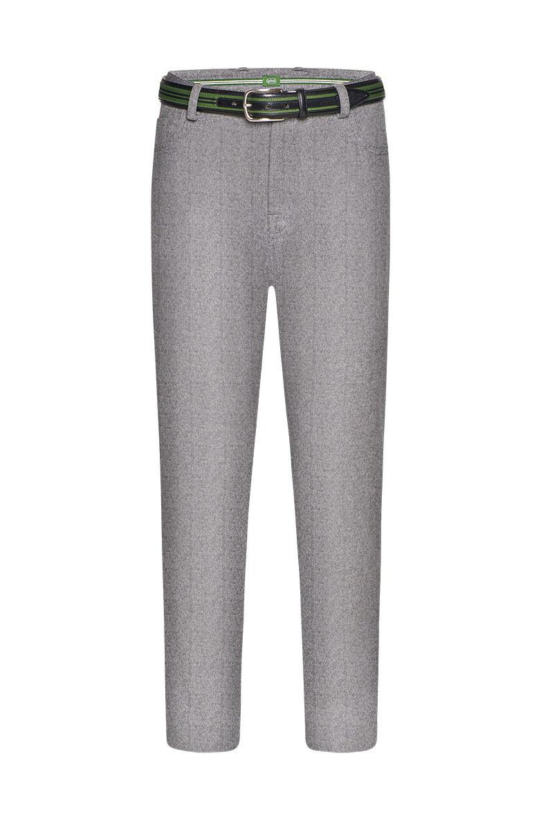 g-ssl-lodenhose-5-pocket-herren-grau-schwarz-mit-hirschleder image 1