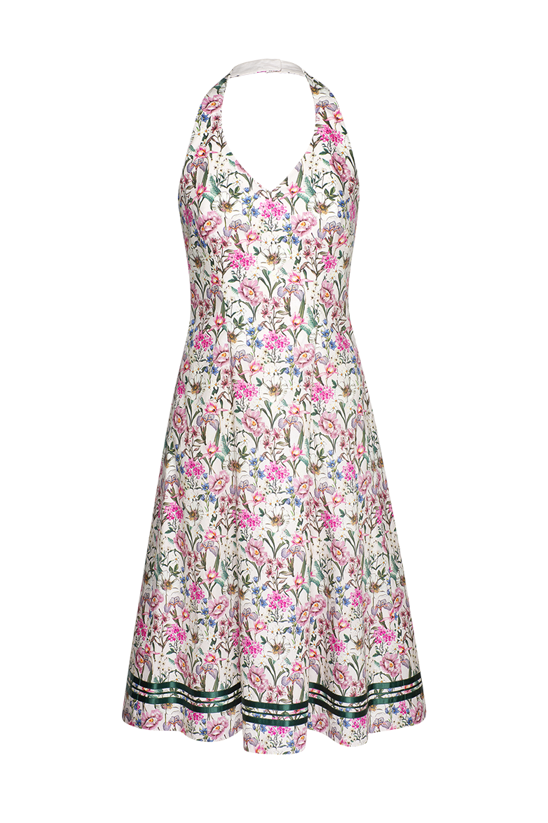 g-ssl-neckholderkleid-baumwolle-millefleurs-rosa-damen image 1