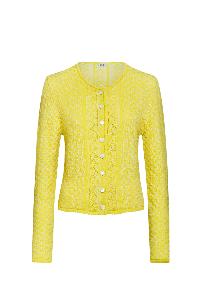 g-ssl-plattierte-strickjacke-brokatmuster-merino-baumwolle image 1