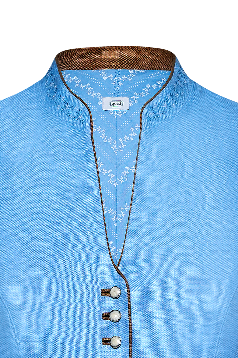 g-ssl-dirndl-mit-stehkragen-blau-70-cm image 5