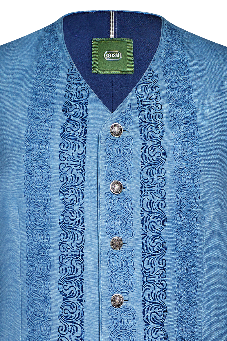 g-ssl-blaudruck-gilet-bauernleinen-reliefstickerei-blau image 3