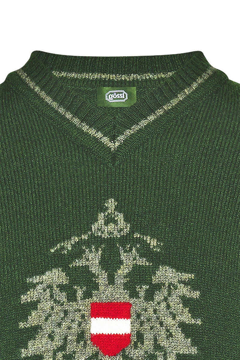 g-ssl-kleiner-adler-kinder-pullover-lammwolle-v-ausschnitt-gr-n image 3