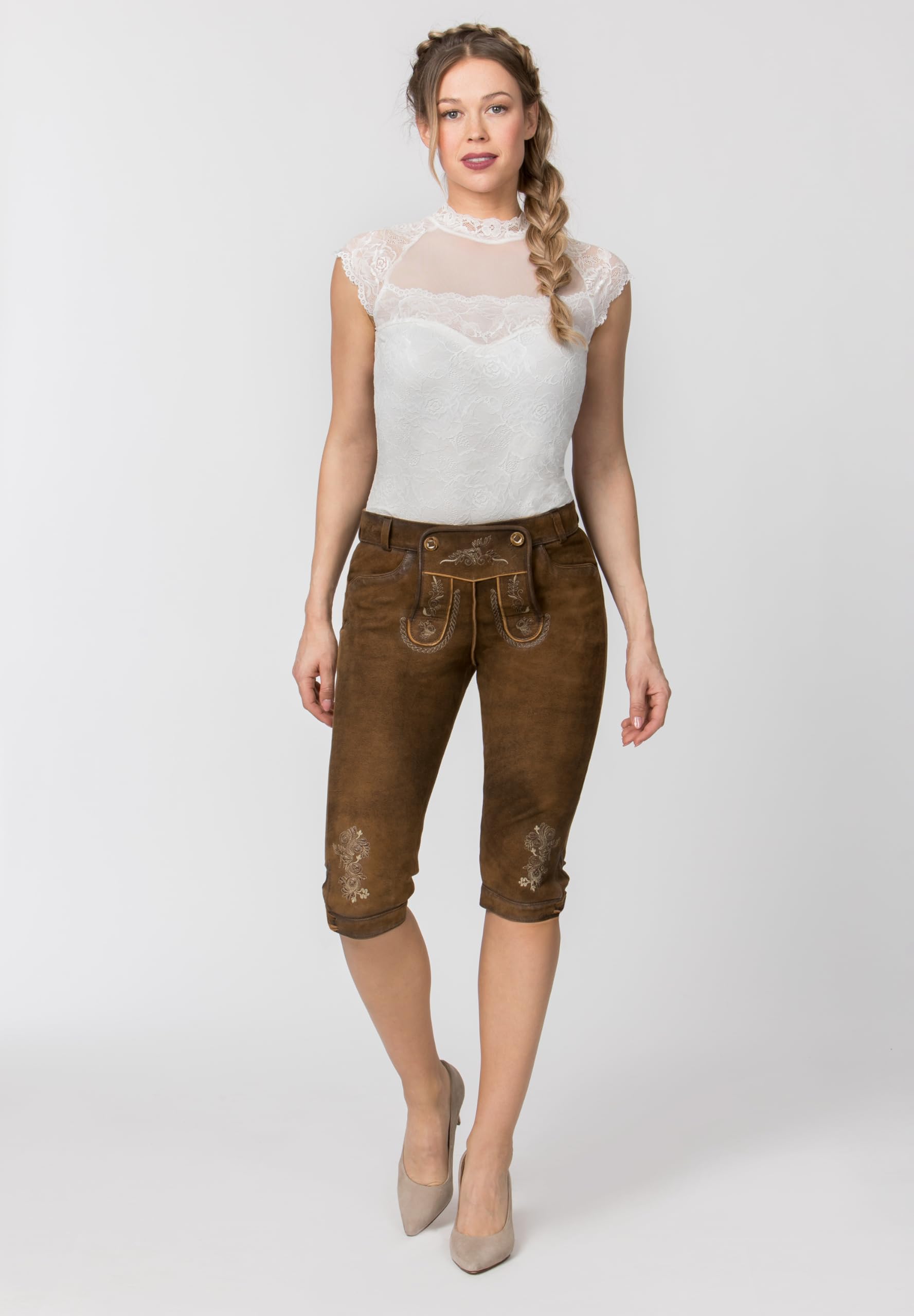 stockerpoint-trachtenlederhose-suzan-damen-lederhose-kurz image 2