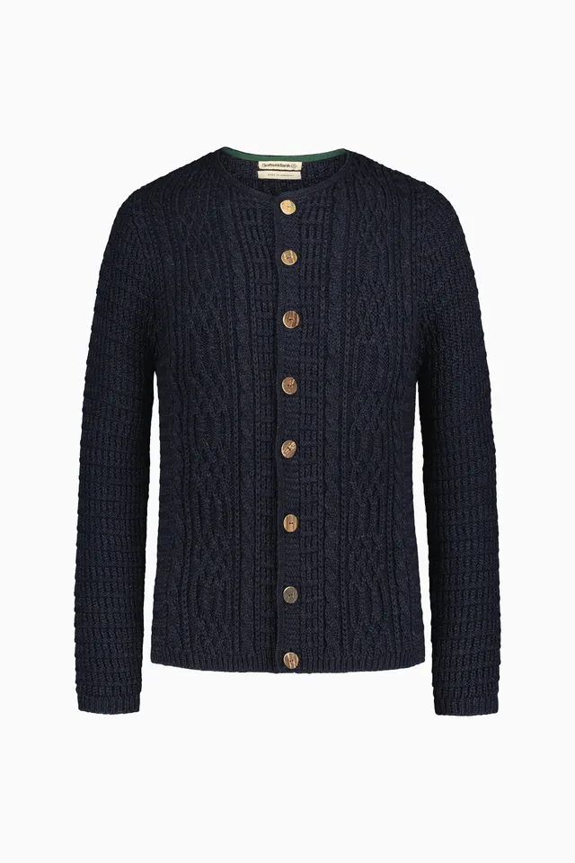 gottseidank-herrenstrickjacke-anton-uni-trachten-strickjacke-mit-zopfmuster image 1