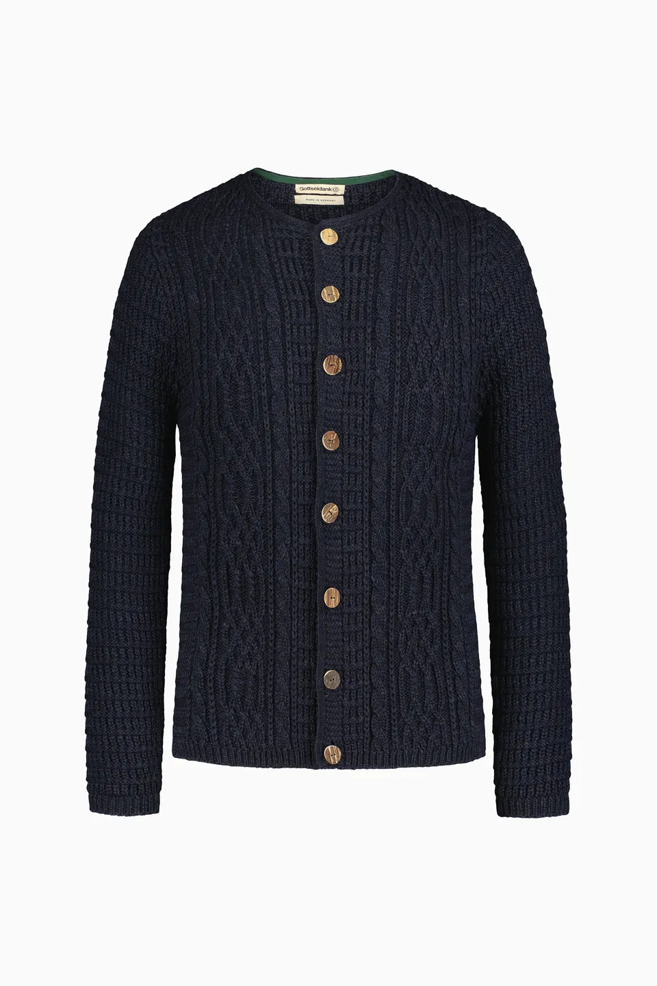 gottseidank-herrenstrickjacke-anton-uni-trachten-strickjacke-mit-zopfmuster image 1