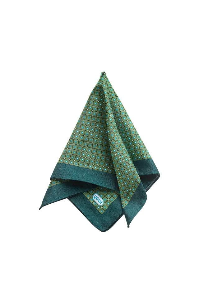 g-ssl-seiden-einstecker-seiden-stecktuch-gr-n-mit-druck image 1