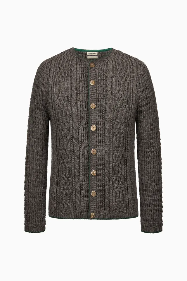 gottseidank-herrenstrickjacke-anton-mit-zopfmuster image 1