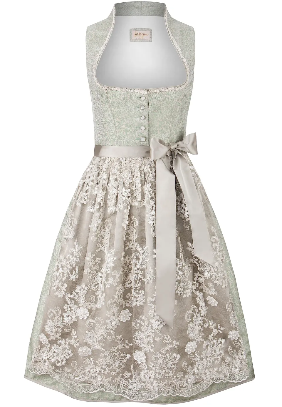 stockerpoint-jane-damen-dirndl-salbei-jacquard-schalkragen image 1