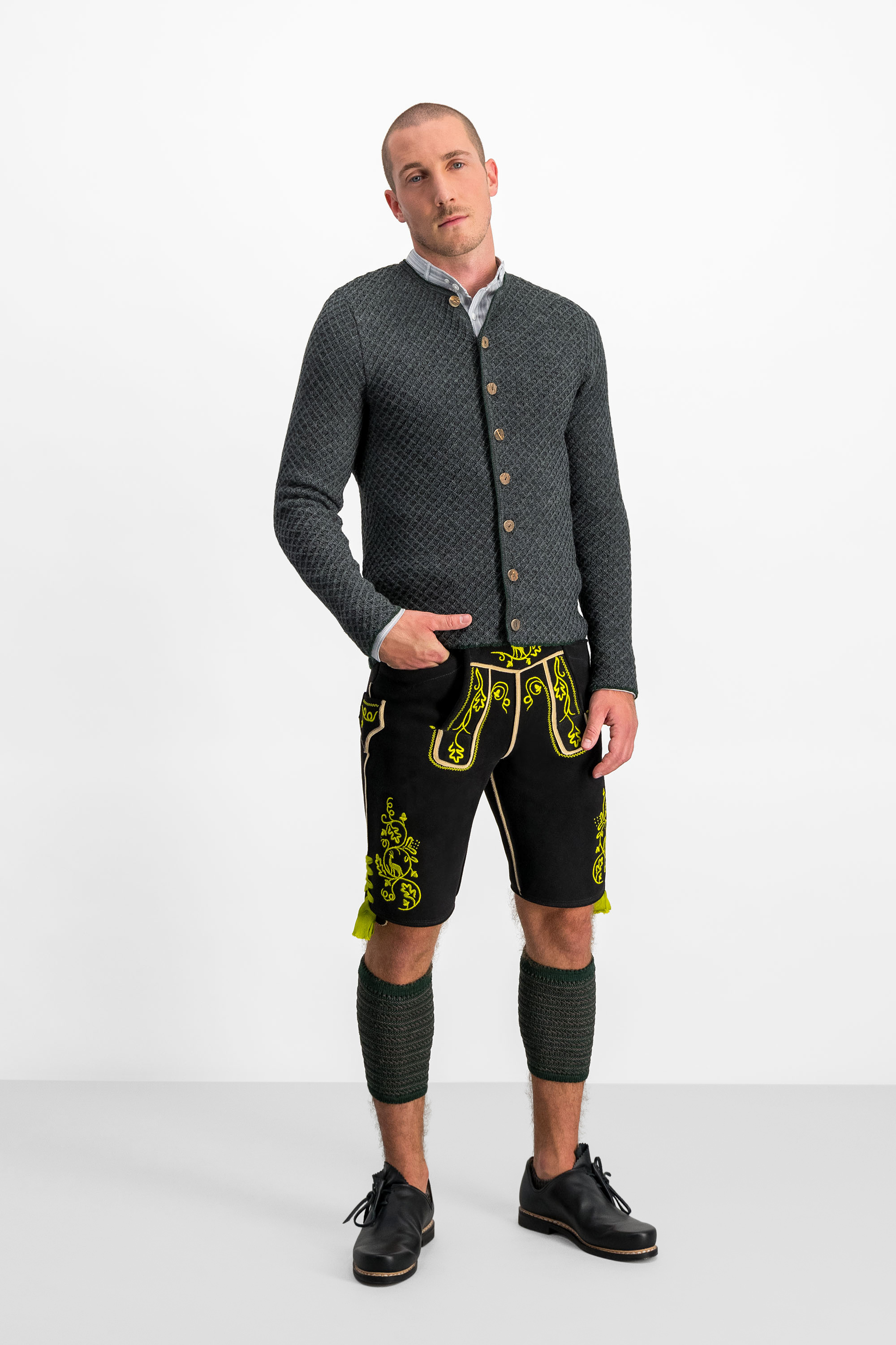 gottseidank-herrenstrickjacke-xaver-wollstrickjacke-mit-waffelmuster image 2