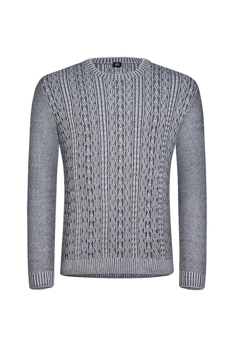 g-ssl-strickpullover-schurwolle-model-grau-schwarz-herren image 1