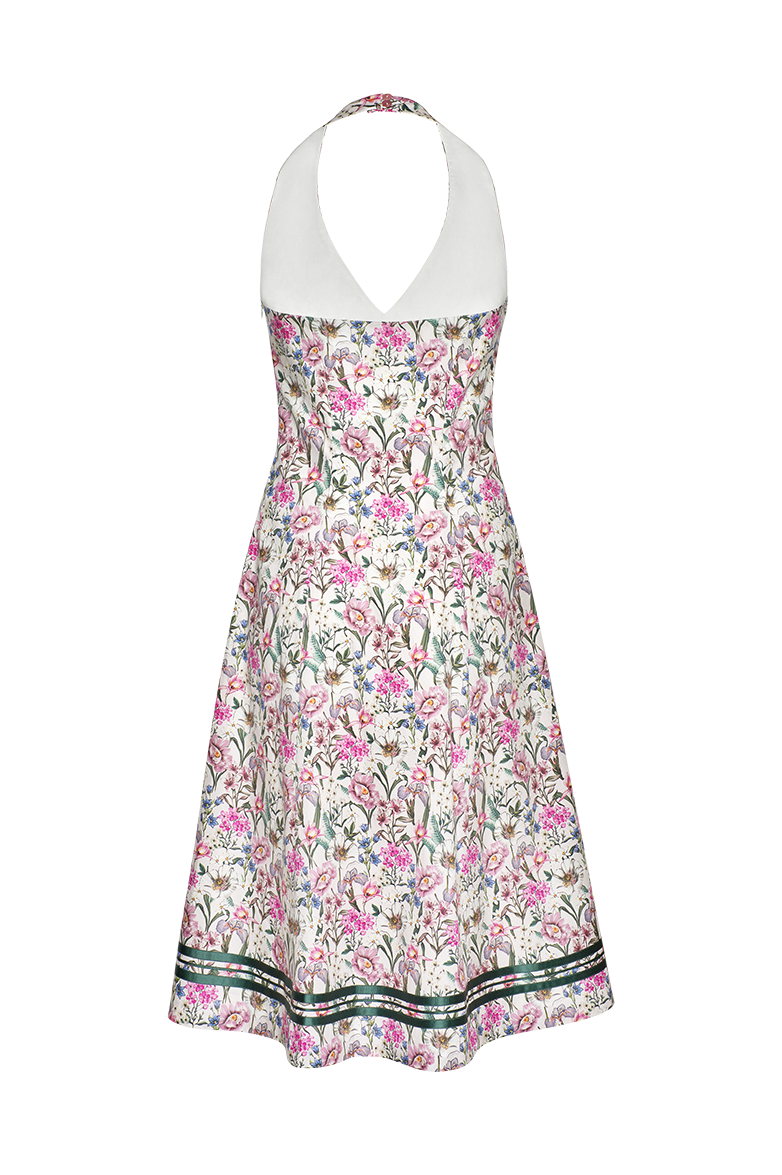 g-ssl-neckholderkleid-baumwolle-millefleurs-rosa-damen image 2