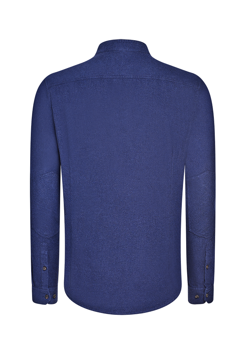 g-ssl-shirtjacke-herren-baumwolle-hemdjacke-blau-mit-hornkn-pfen image 2