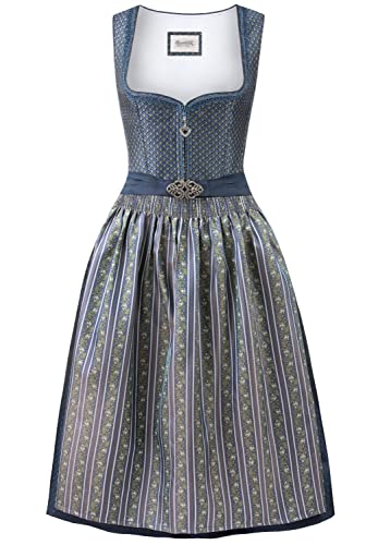 stockerpoint-dirndl-mallaury-damen-blau-jacquard image 8