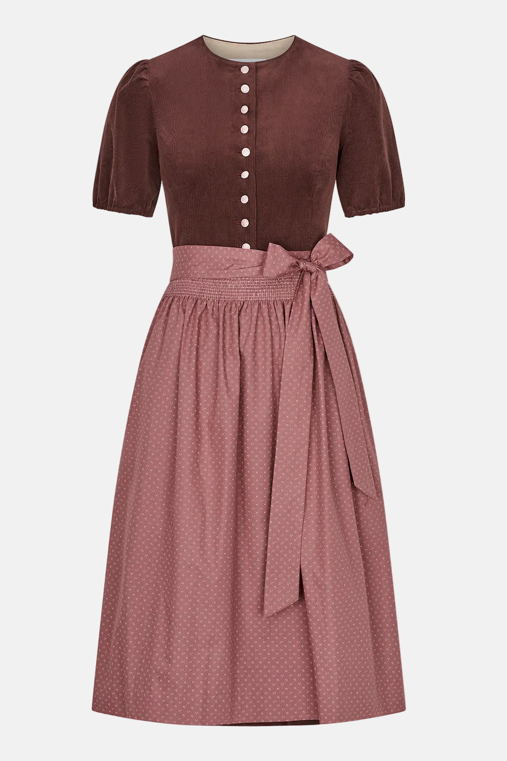 felicitas-dirndl-dalita-hochgeschlossen-70-cm-cord image 2