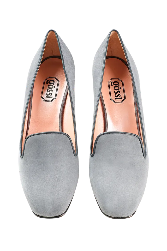 g-ssl-zeitlose-klassiker-slipper-veloursleder-grau-schwarz-damen image 1
