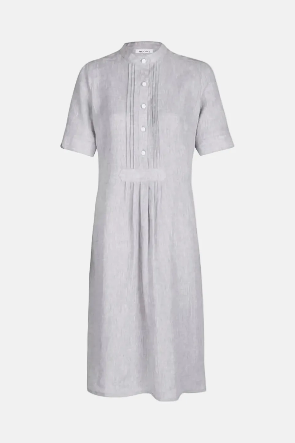 felicitas-damen-kleid-kleo-reines-leinen-blusenkleid-mit-biesen image 1