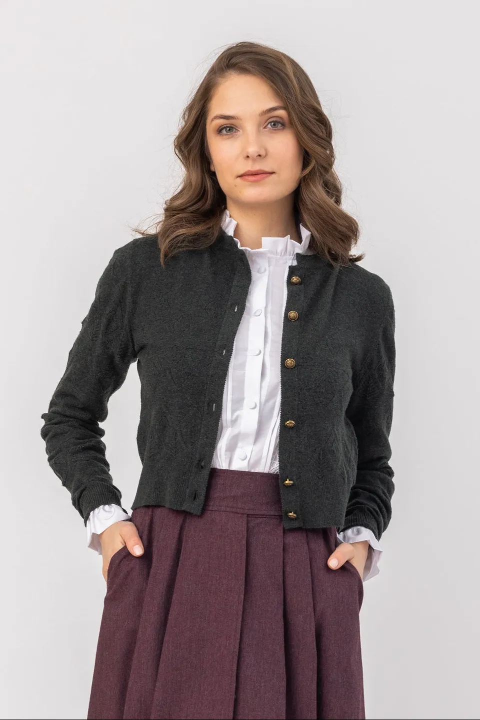 felicitas-candice-damen-strick-cardigan-wolle-kaschmir-ajour image 1
